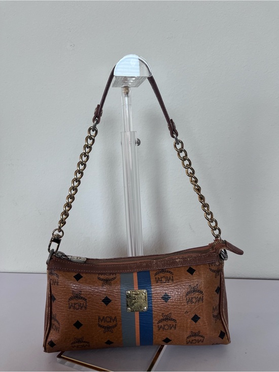 MCM Handbags - MCM CHAIN WITH LEATHER SHOULDER BAG.